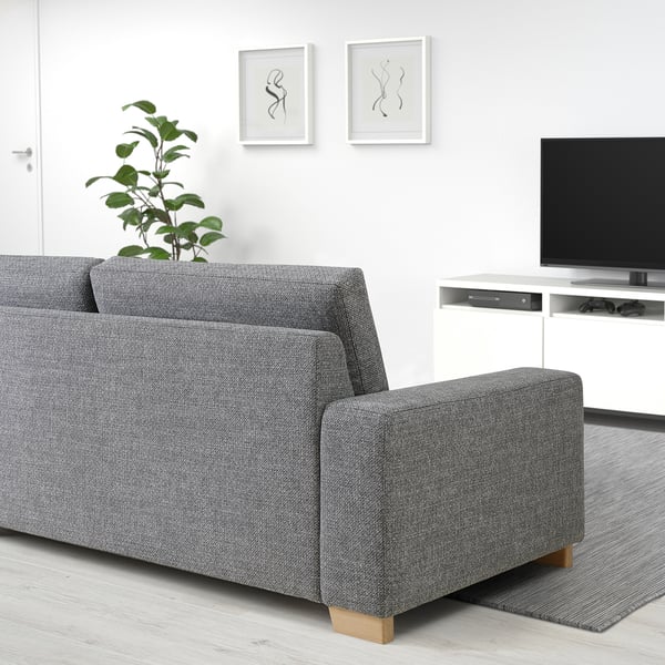 SÖRVALLEN 3-seat sofa, Lejde grey/black