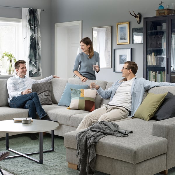 SÖRVALLEN - 5-seater corner sofa ,