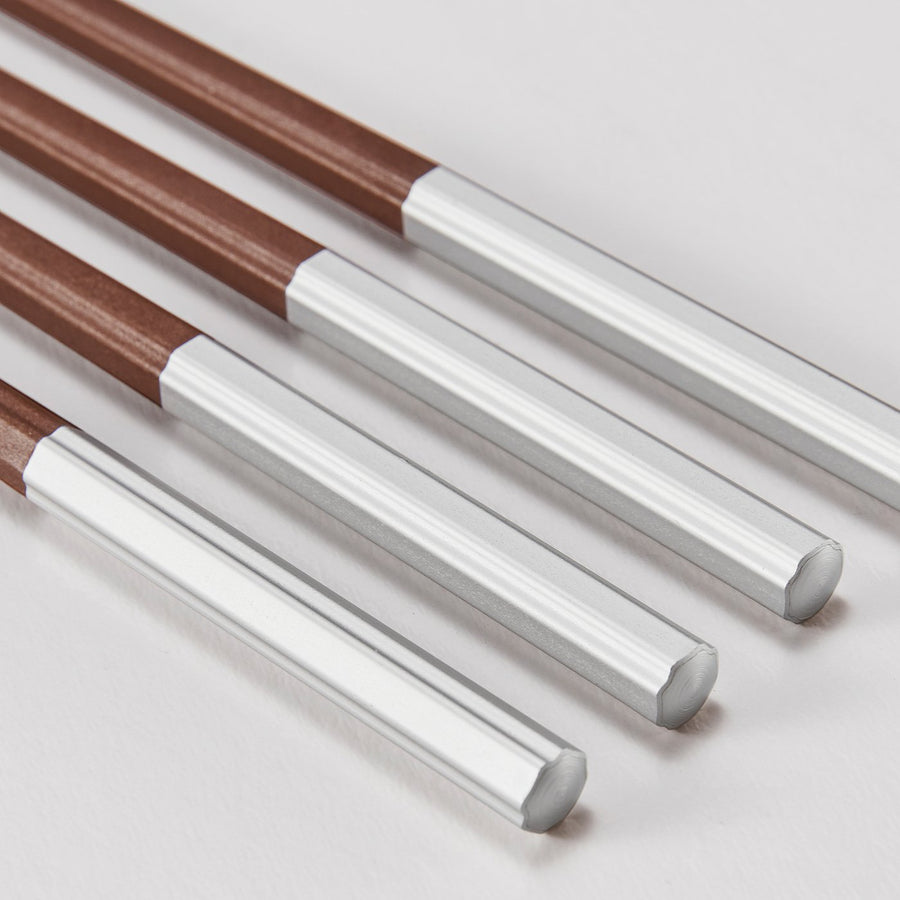 SÖTBJÖRNBÄR chopsticks 2 pairs, brown, 24 cm