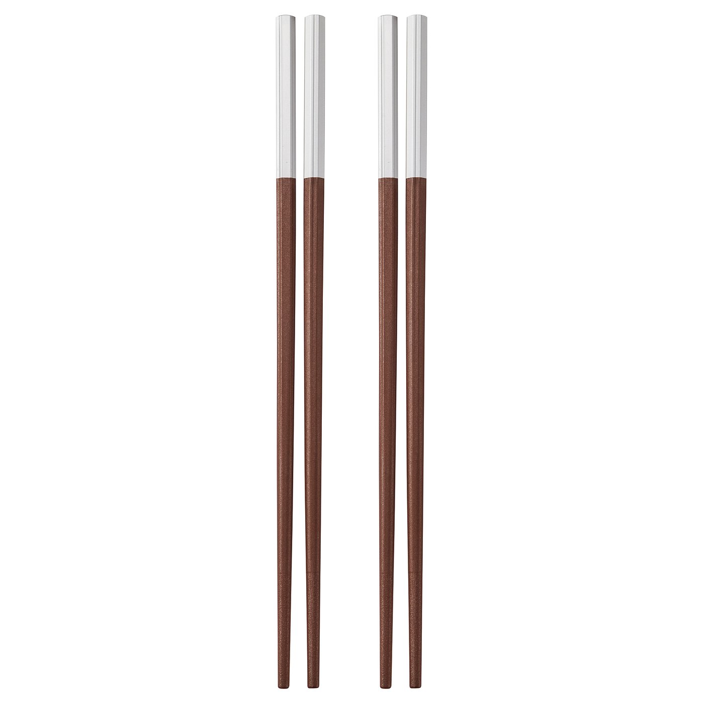 SÖTBJÖRNBÄR chopsticks 2 pairs, brown, 24 cm