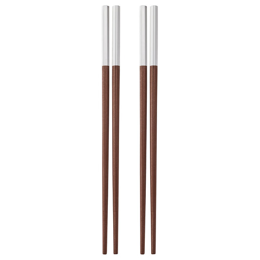 SÖTBJÖRNBÄR chopsticks 2 pairs, brown, 24 cm