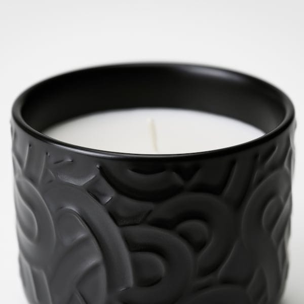 Ikea SÖTRÖNN - Scented candle in ceramic jar, matcha tea & ginger/black, 25 hr