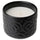 SÖTRÖNN scented candle in ceramic jar, matcha tea & ginger/black, 8 cm