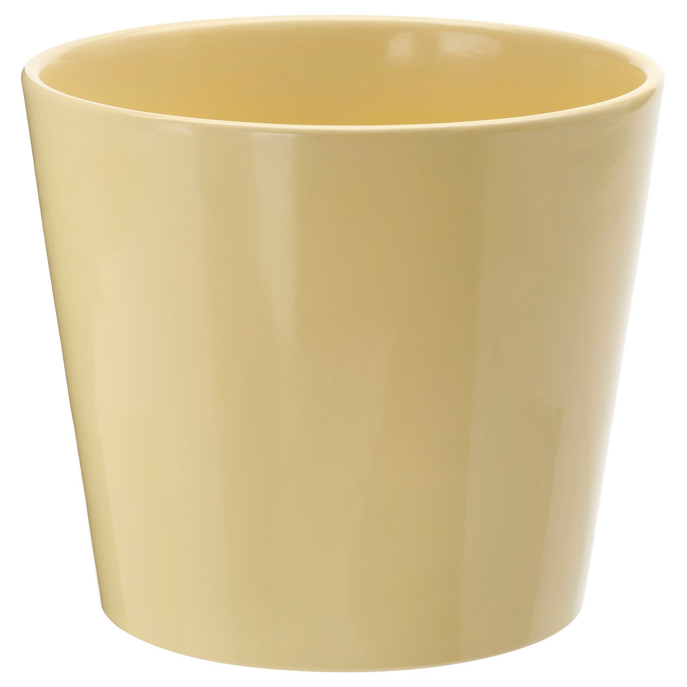 SOJABÖNA plant pot, light yellow, 17 cm