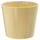SOJABÖNA plant pot, light yellow, 17 cm