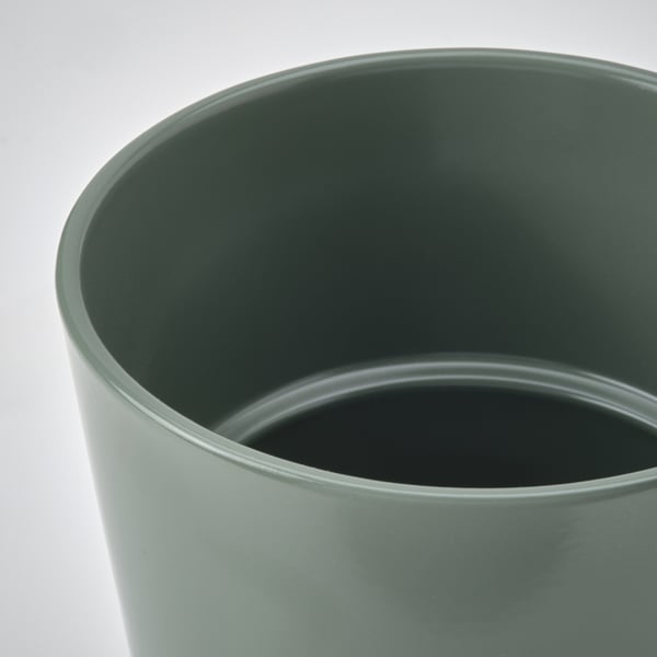 SOJABÖNA plant pot, grey/green