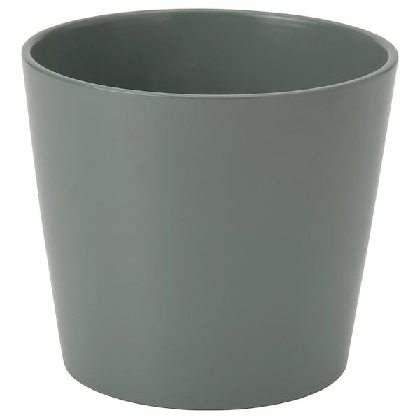 Ikea SOJABÖNA - Portavasi, grigio/verde,15 cm