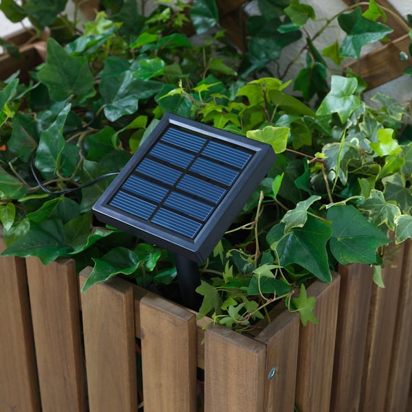 SOLARVET LED lighting chain with 24 lights, outdoor solar-powered/ball white, 7.5 cm