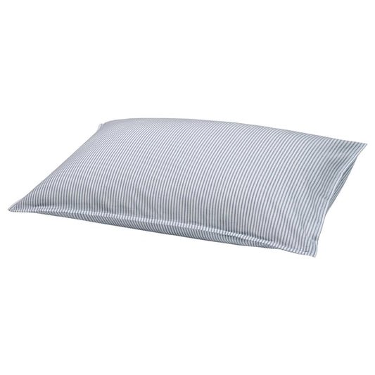 SOLFIBBLA pillowcase, white blue/striped, 50x80 cm