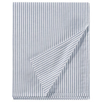 SOLFIBBLA flat sheet, white blue/stripe, 150x260 cm