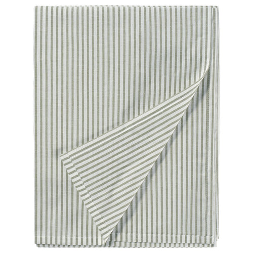 SOLFIBBLA flat sheet, white green/stripe, 150x260 cm