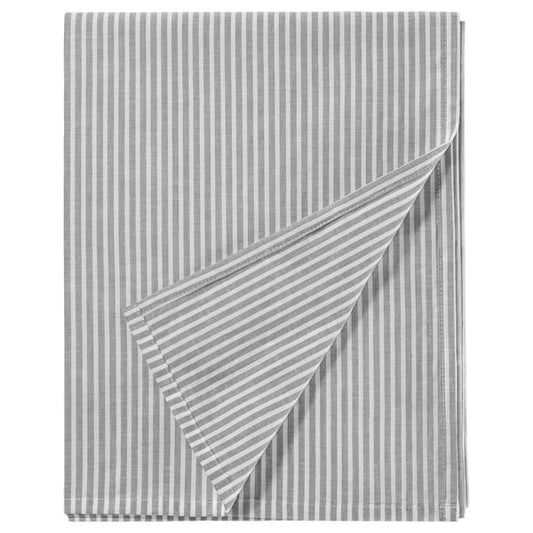 SOLFIBBLA sheet, gray white/striped, 150x260 cm