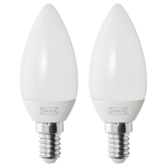 Ikea SOLHETTA - LED bulb E14 250 lumen, chandelier/opal white