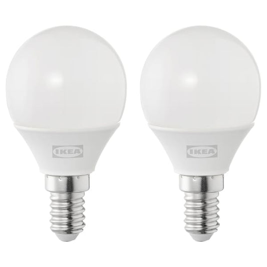 Ikea SOLHETTA - LED bulb E14 250 lumen, globe opal white