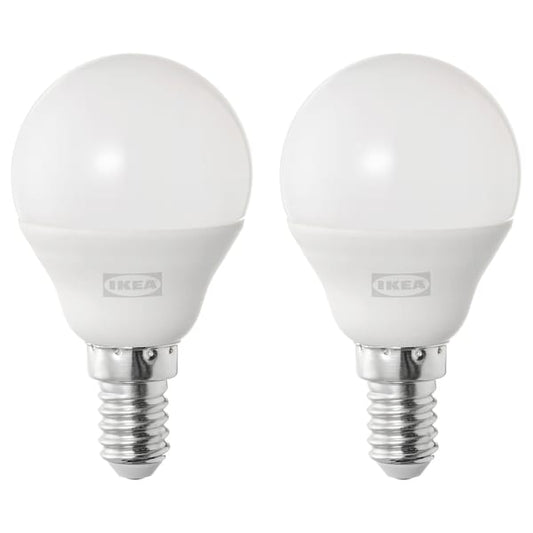 Ikea SOLHETTA - LED bulb E14 470 lumen, globe opal white