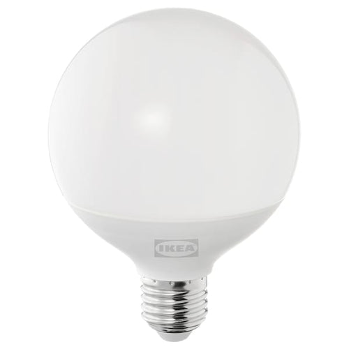 SOLHETTA LED bulb E27 1055 lumen, dimmable/globe opal white, 95 mm