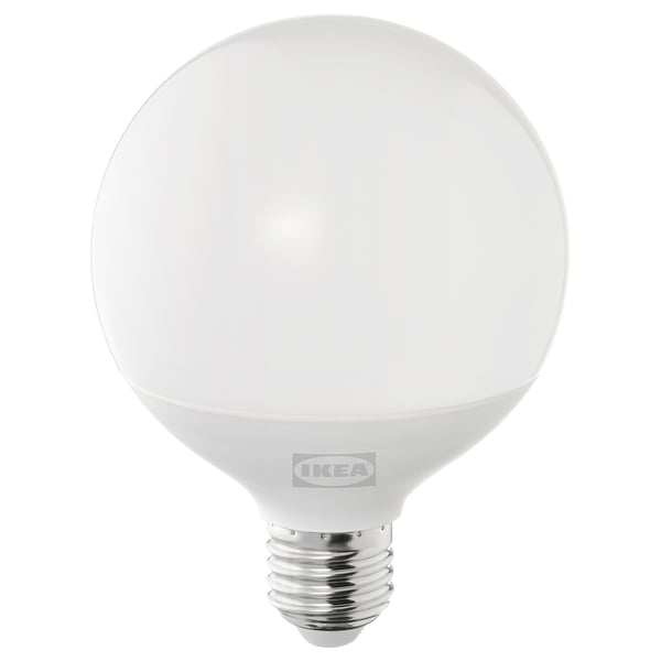SOLHETTA - LED bulb E27 1055 lumen, dimmable/globe opal white, 95 mm