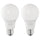SOLHETTA LED bulb E27 470 lumen, globe opal white, 60 mm, 2 pack