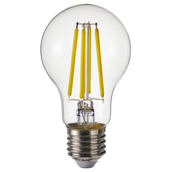 SOLHETTA LED bulb E27 470 lumen, globe clear, 60 mm