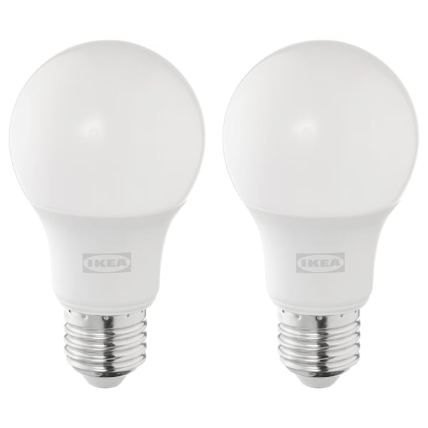 Ikea SOLHETTA - LED bulb E27 806 lumen, dimmable/globe opal white