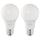 SOLHETTA LED bulb E27 806 lumen, dimmable/globe opal white, 60 mm, 2 pack