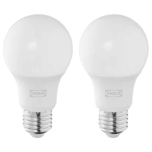 SOLHETTA - LED bulb E27 806 lumen, dimmable/globe opal white