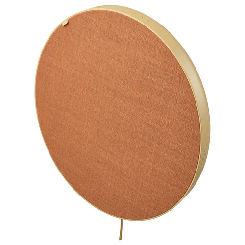 SOLSKYDD Bluetooth speaker, beige, 45 cm