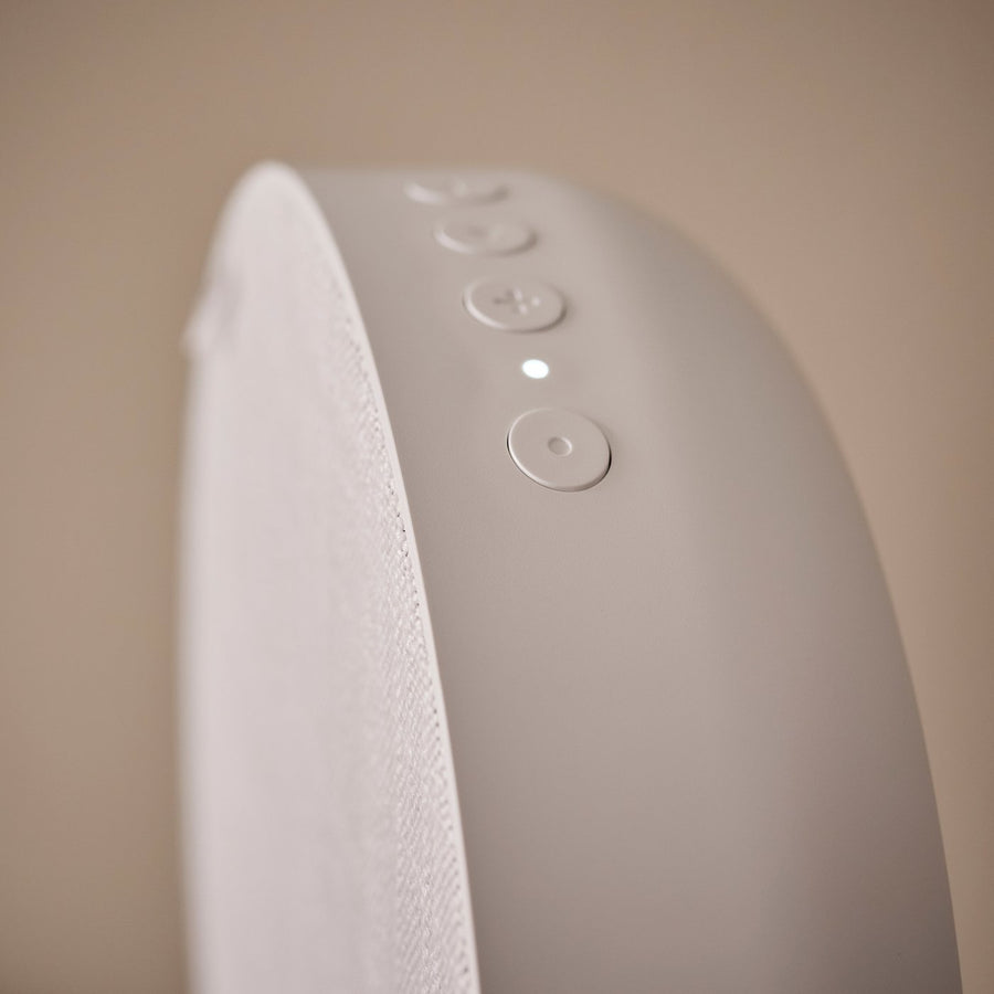 SOLSKYDD Bluetooth speaker, white, 29 cm