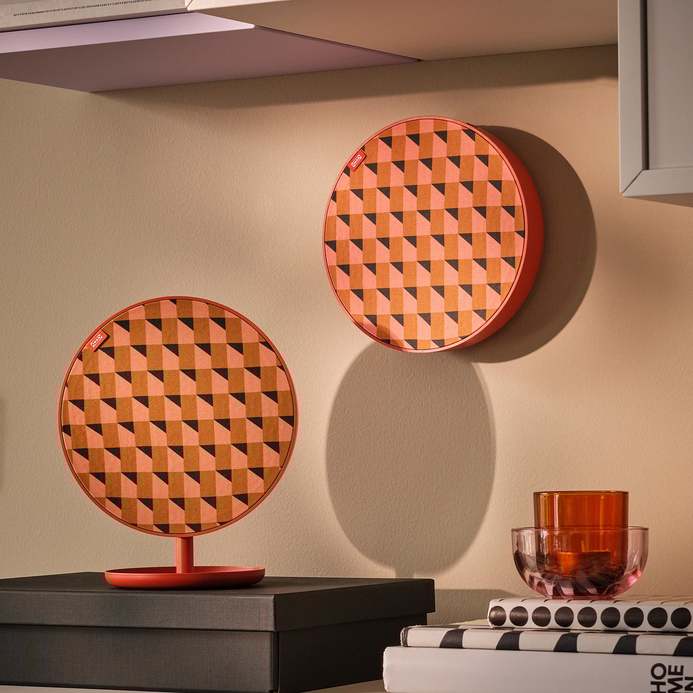 SOLSKYDD portable Bluetooth speaker, orange, 19.4 cm