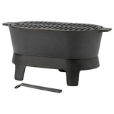SOLUPPGÅNG barbecue, cast iron, 21x43 cm