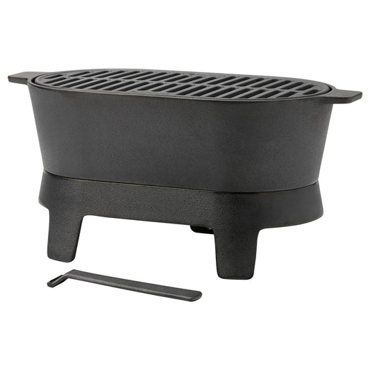 SOLUPPGÅNG barbecue, cast iron, 43x21 cm