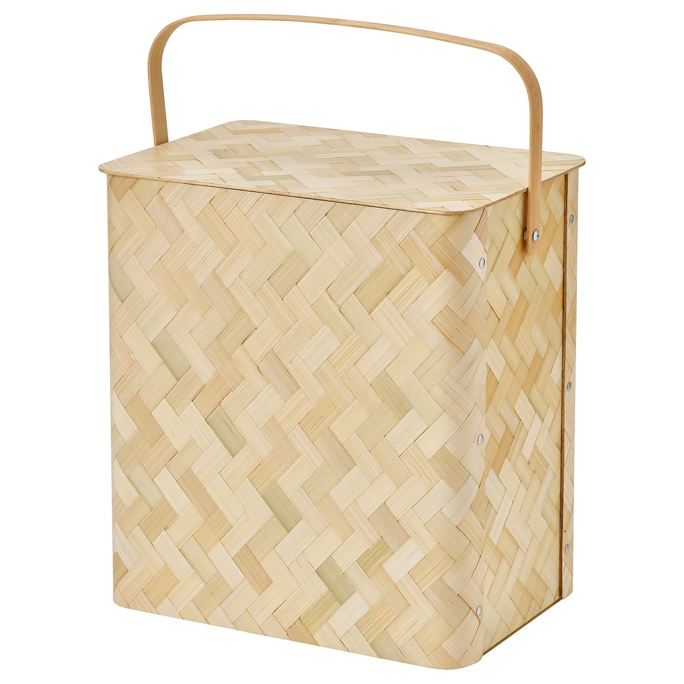 SOLUPPGÅNG cool basket, bamboo, 34x22.5 cm