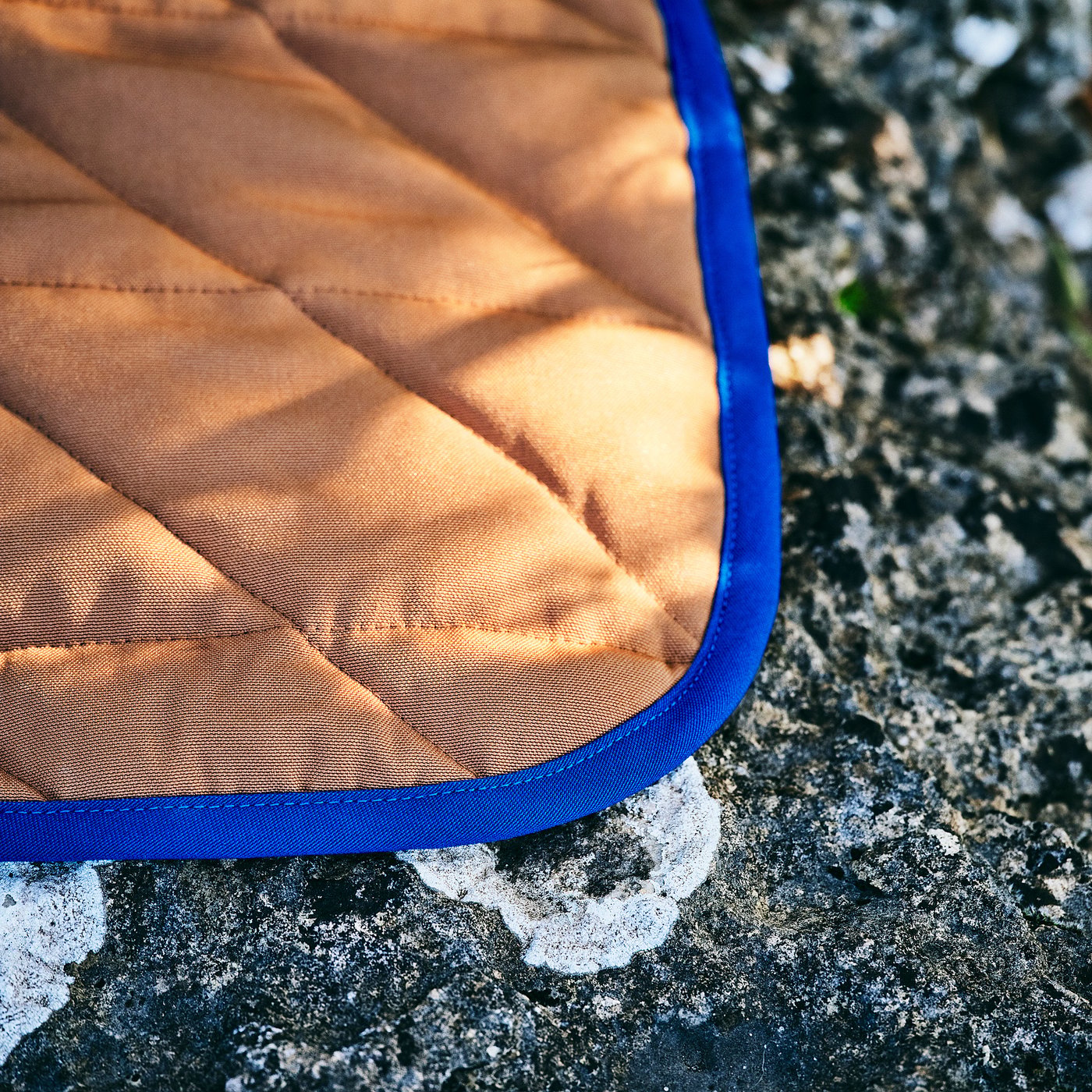 SOLUPPGÅNG picnic blanket, brown, 130x170 cm