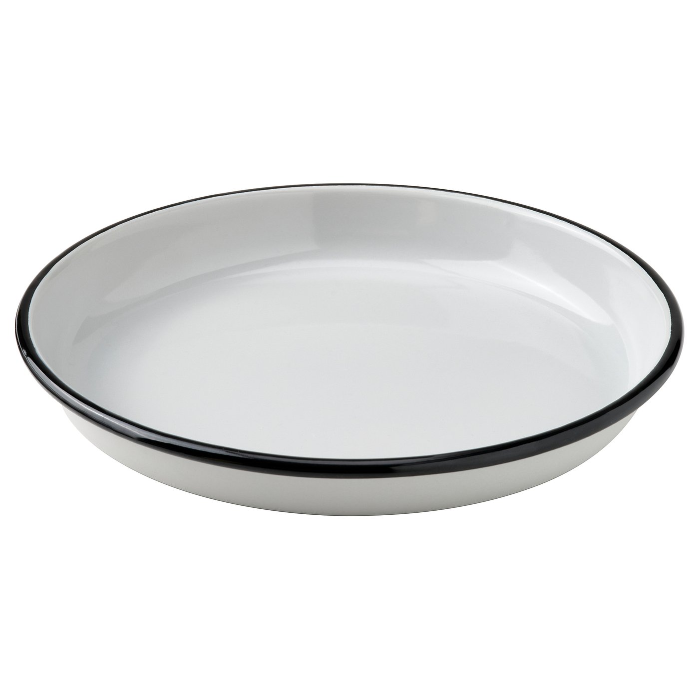SOLUPPGÅNG plate, enamelled steel, 20 cm