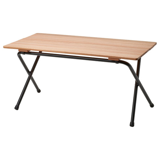 SOLUPPGÅNG folding table, eucalyptus, 82 cm