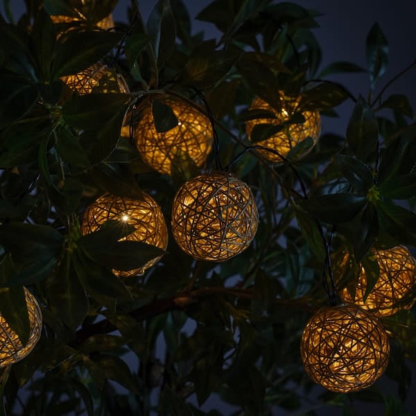 Ikea SOLVINDEN - Illuminazione a LED 12 luci, a batterie/beige