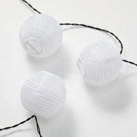 SOLVINDEN LED lighting chain with 12 lights, battery-operated white, 3.6 m