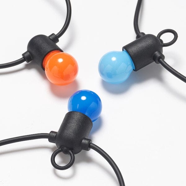Ikea SOLVINDEN - Illuminazione a LED 12 luci, a batterie/da esterno multicolore