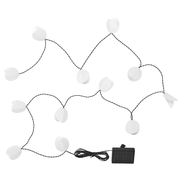 SOLVINDEN - SOLVINDEN LED lighting chain with 12 lights, solar-powered/leaf