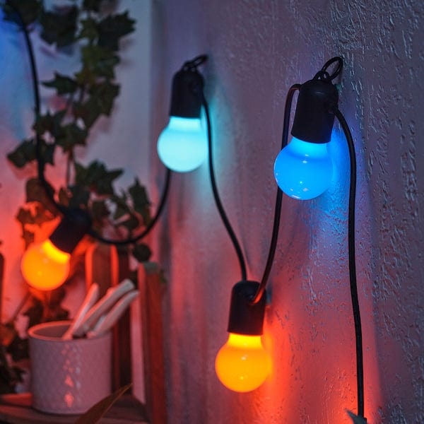 Ikea SOLVINDEN - Illuminazione a LED 12 luci, da esterno/multicolore