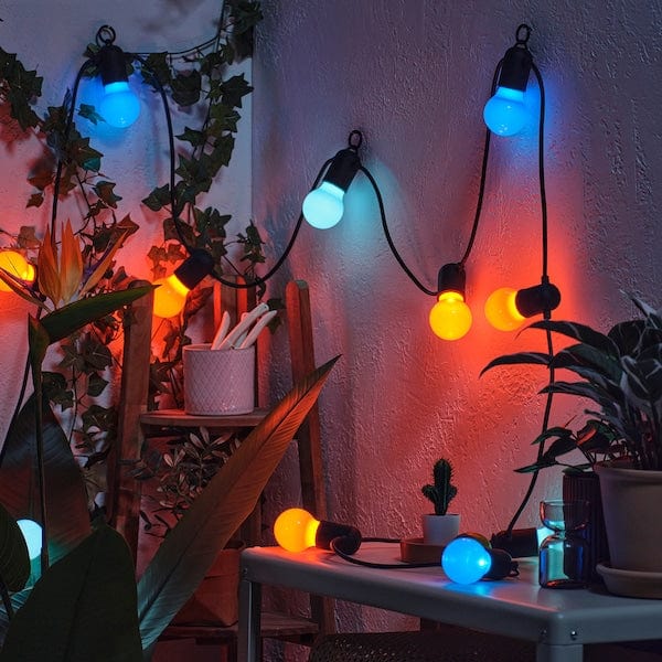 Ikea SOLVINDEN - Illuminazione a LED 12 luci, da esterno/multicolore