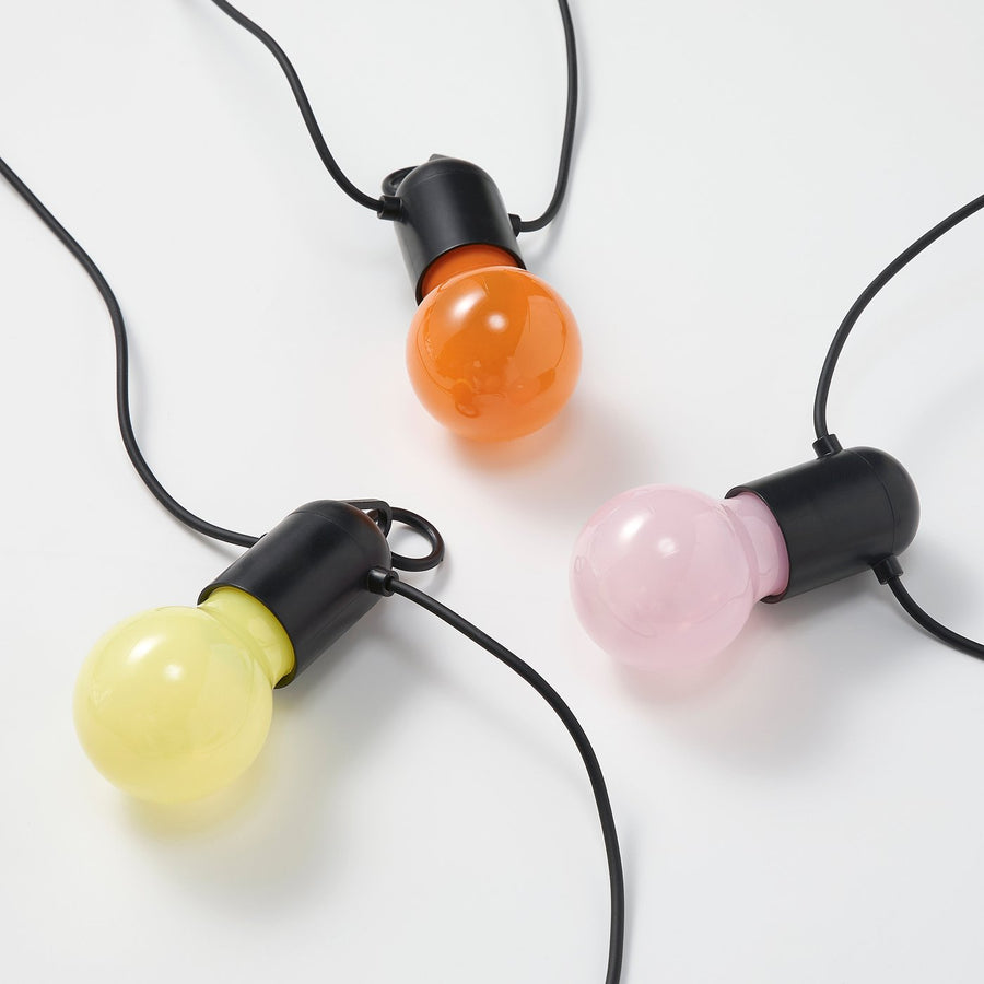 SOLVINDEN LED lighting chain with 12 bulbs, outdoor/multicolour, 9.0 m