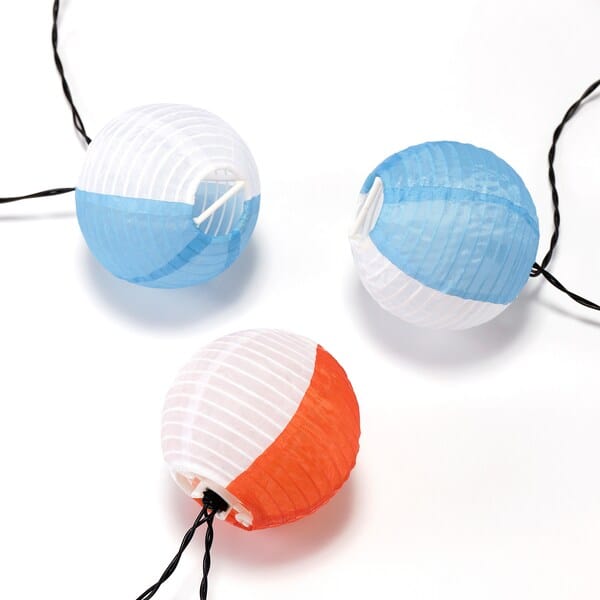 Ikea SOLVINDEN - Illuminazione a LED 24 luci, da esterno a energia solare/globo multicolore