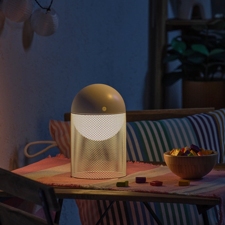 SOLVINDEN LED decoration lighting, battery-operated globe/mesh white, 12 cm