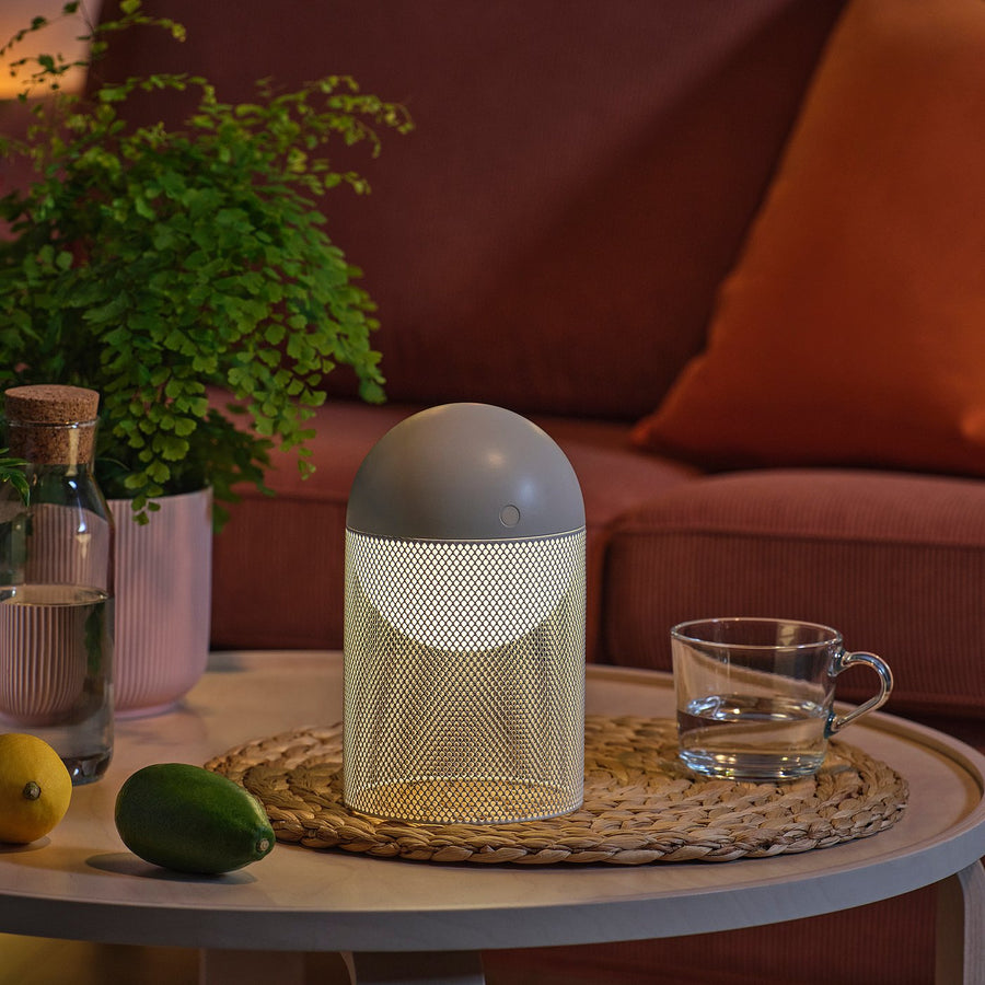 SOLVINDEN LED decoration lighting, battery-operated globe/mesh white, 12 cm