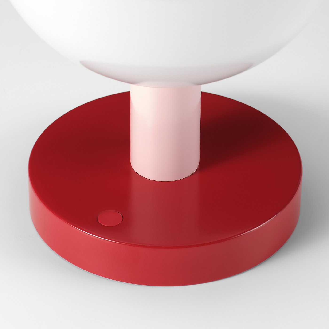 SOLVINDEN LED decoration lighting, battery-operated globe/red light pink, 26 cm