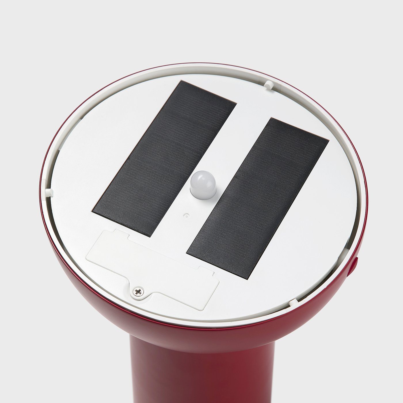 SOLVINDEN LED decoration lighting, solar-powered/globe red, 25 cm