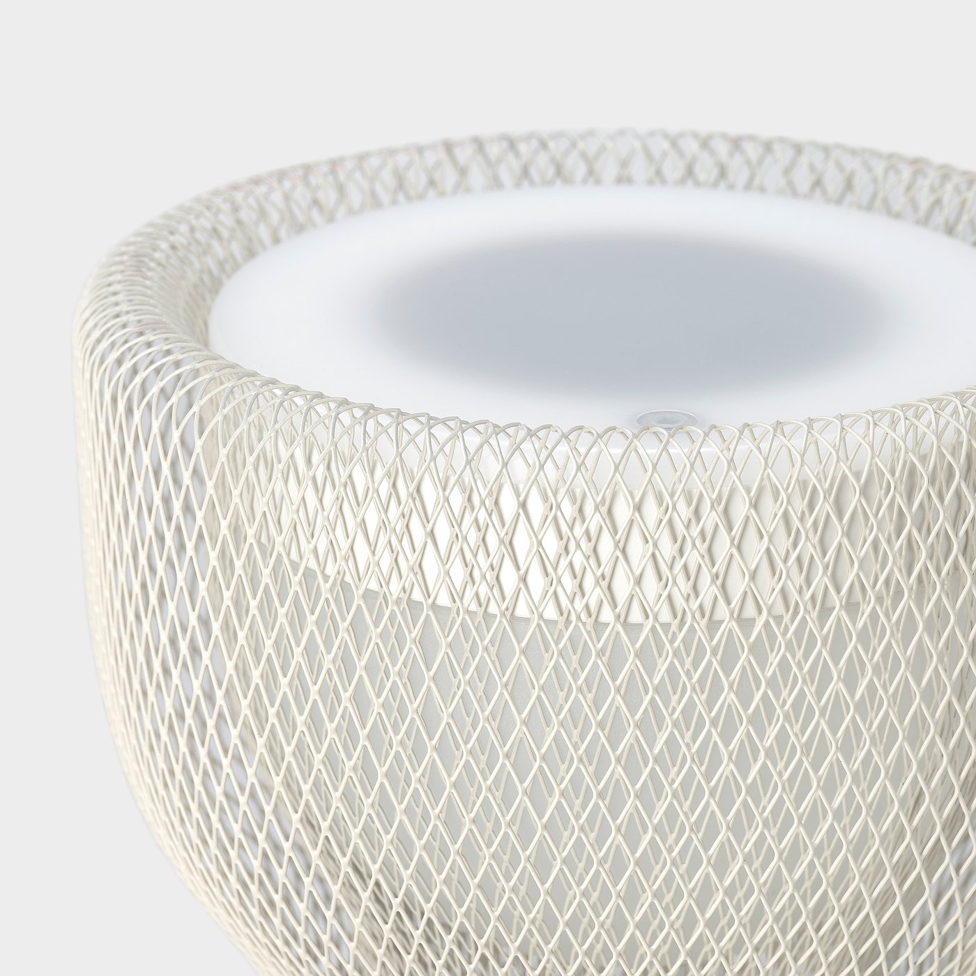 SOLVINDEN LED decoration lighting, floor, solar-powered/mesh beige, 19x39 cm