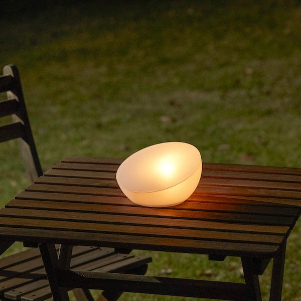 Ikea SOLVINDEN - LED/solar energy lighting, outdoor/semi-sphere white