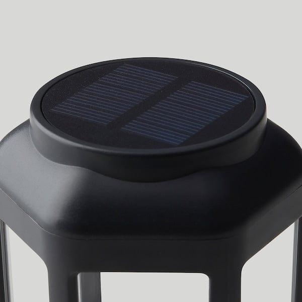 Ikea SOLVINDEN - Illuminazione terra LED/ener solare, da esterno/trasparente nero